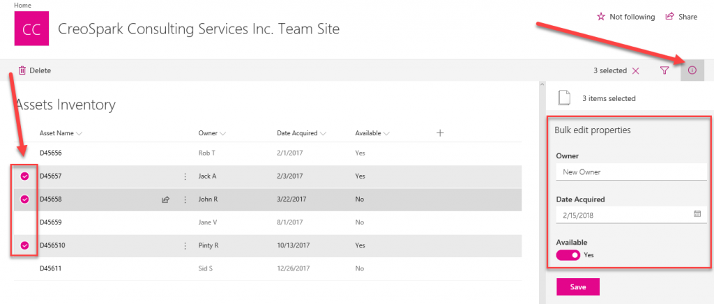 Selective Bulk Editing of your SharePoint Online List Items Now ...